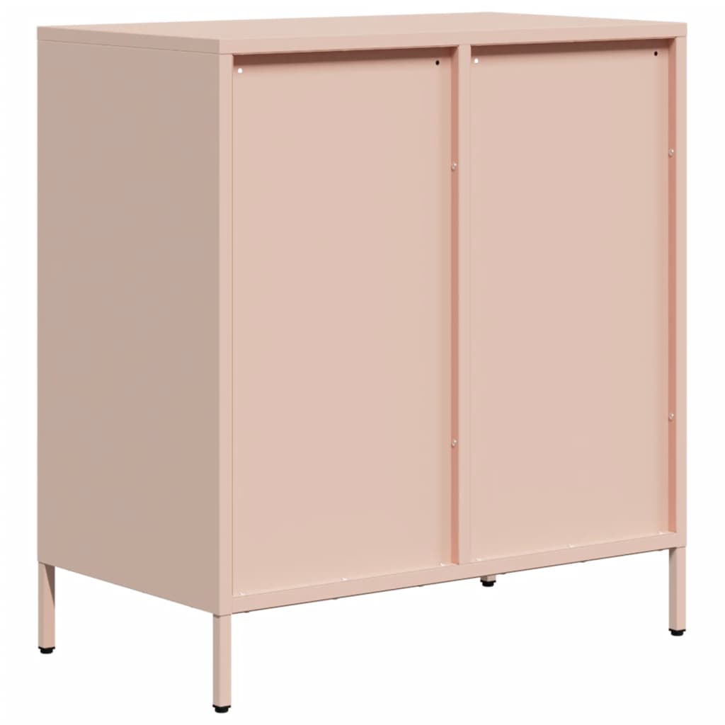 Dressoir 68x39x73,5 cm koudgewalst staal roze is nu te koop bij PeponiXL, paradijselijk wonen!