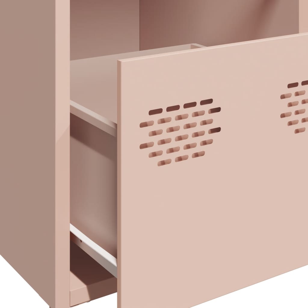 Dressoir 68x39x73,5 cm koudgewalst staal roze is nu te koop bij PeponiXL, paradijselijk wonen!