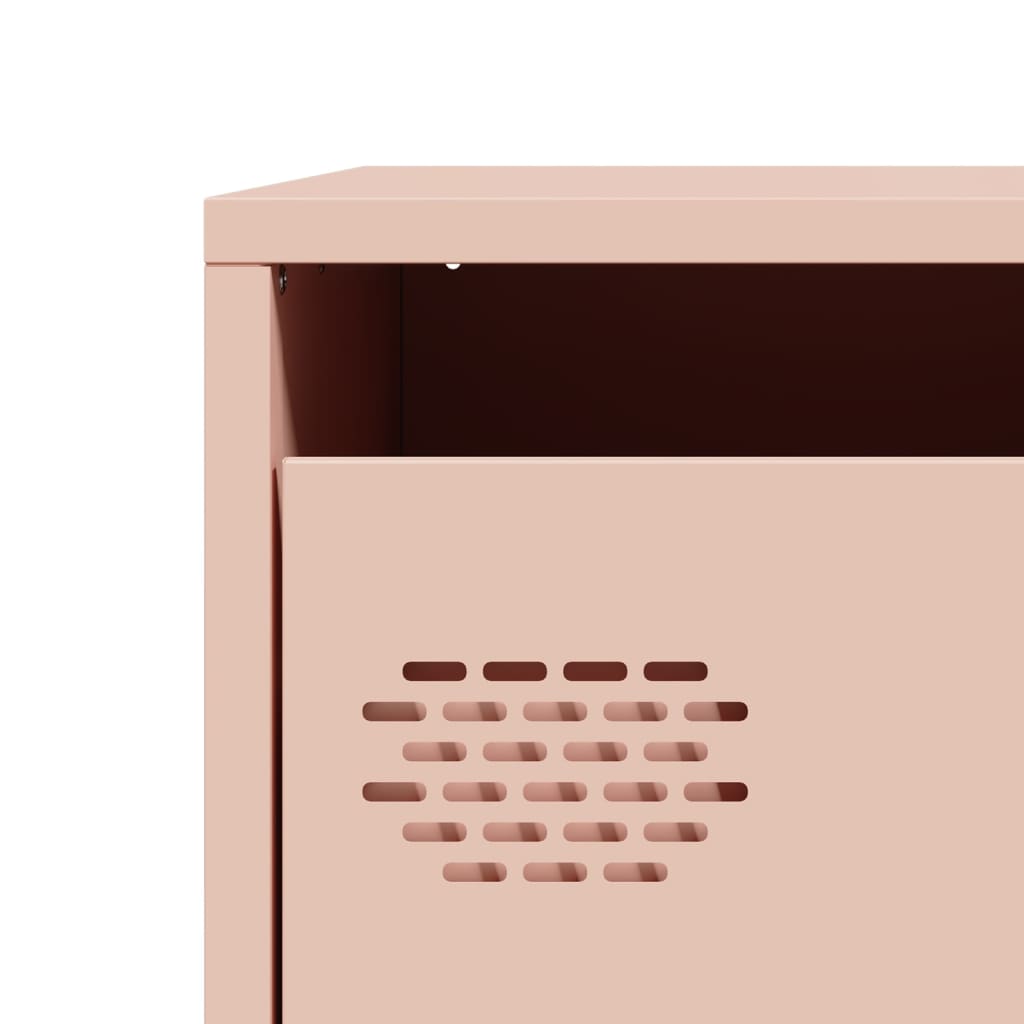 Dressoir 68x39x73,5 cm koudgewalst staal roze is nu te koop bij PeponiXL, paradijselijk wonen!