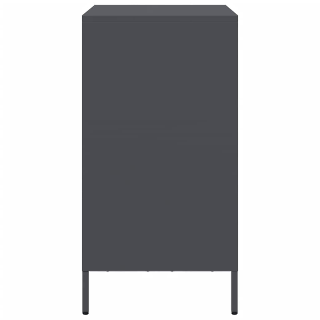 Dressoir 68x39x73,5 cm koudgewalst staal antracietkleurig is nu te koop bij PeponiXL, paradijselijk wonen!