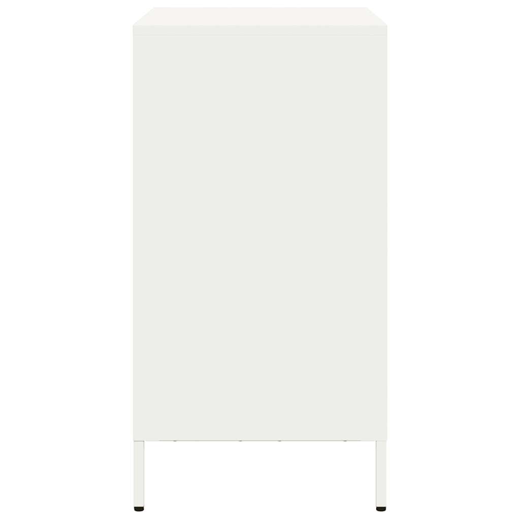 Dressoir 68x39x73,5 cm koudgewalst staal wit is nu te koop bij PeponiXL, paradijselijk wonen!