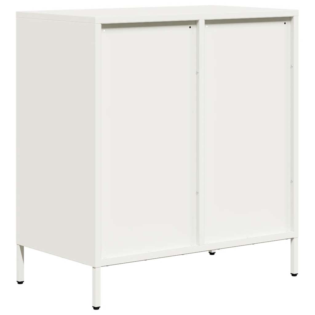 Dressoir 68x39x73,5 cm koudgewalst staal wit is nu te koop bij PeponiXL, paradijselijk wonen!