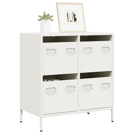 Dressoir 68x39x73,5 cm koudgewalst staal wit is nu te koop bij PeponiXL, paradijselijk wonen!