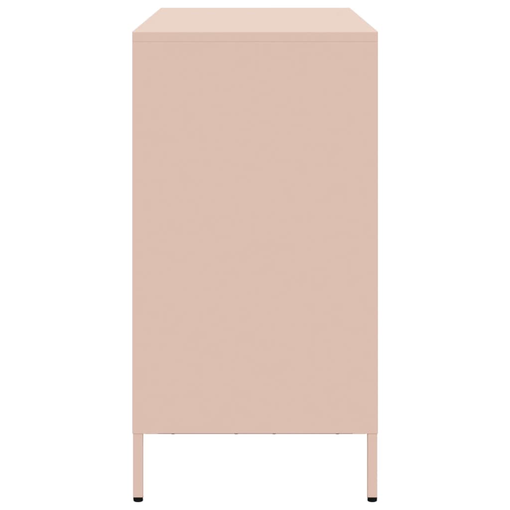 Dressoir 101,5x39x73,5 cm koudgewalst staal roze is nu te koop bij PeponiXL, paradijselijk wonen!