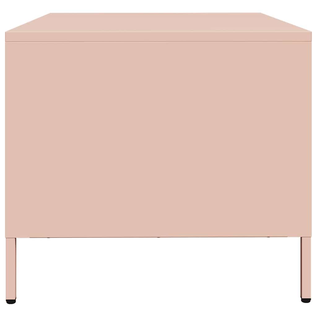 Salontafel 68,5x50x43,5 cm koudgewalst staal roze is nu te koop bij PeponiXL, paradijselijk wonen!