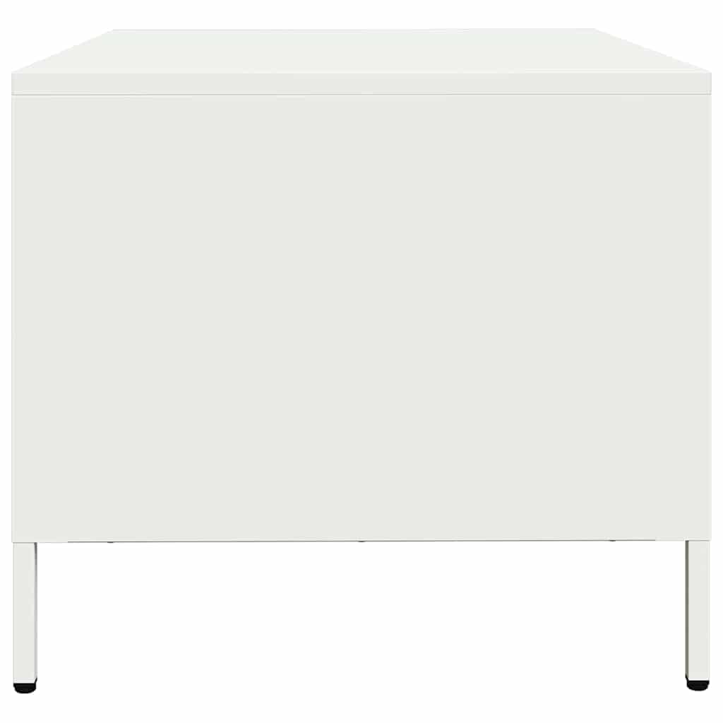 Salontafel 68,5x50x43,5 cm koudgewalst staal wit is nu te koop bij PeponiXL, paradijselijk wonen!