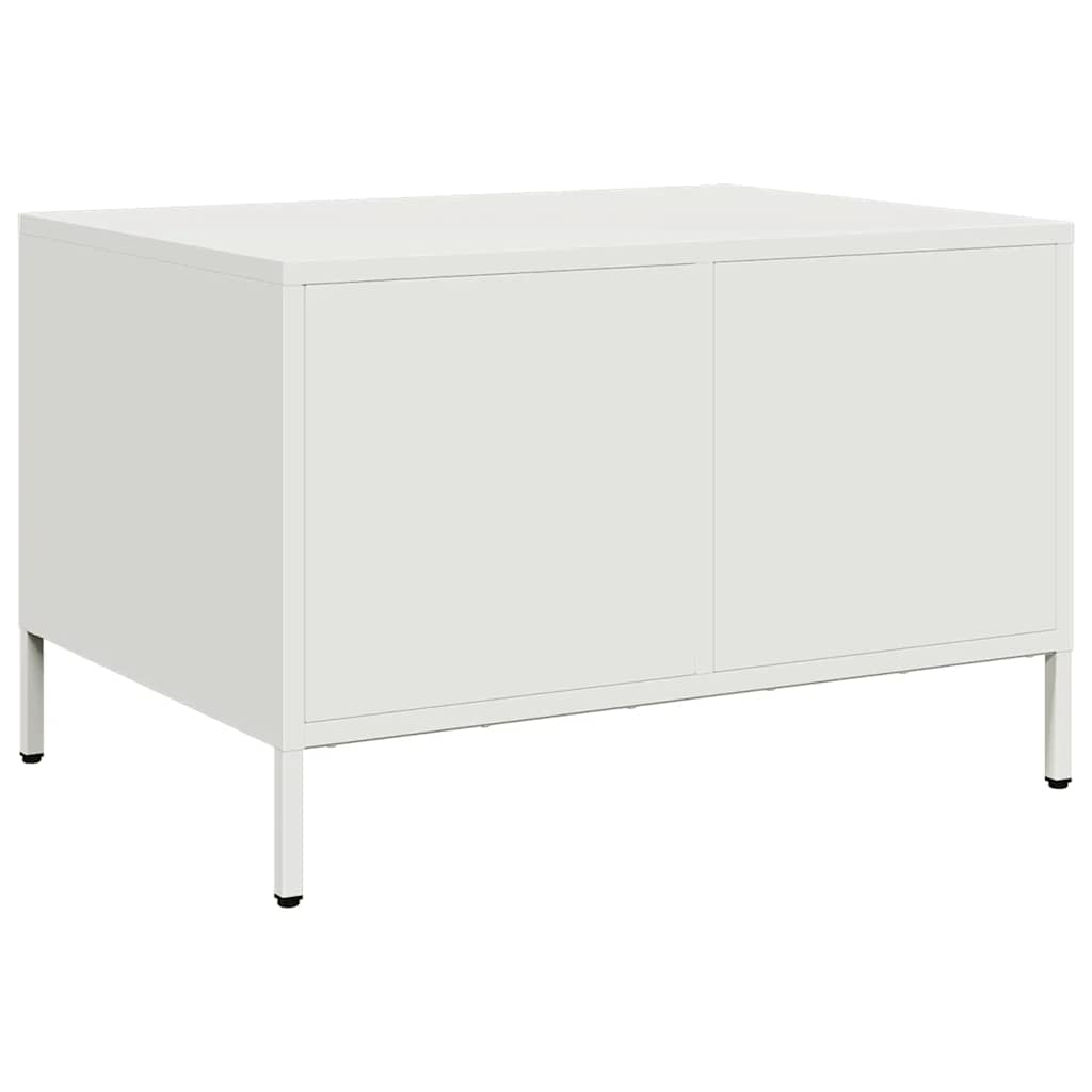 Salontafel 68,5x50x43,5 cm koudgewalst staal wit is nu te koop bij PeponiXL, paradijselijk wonen!