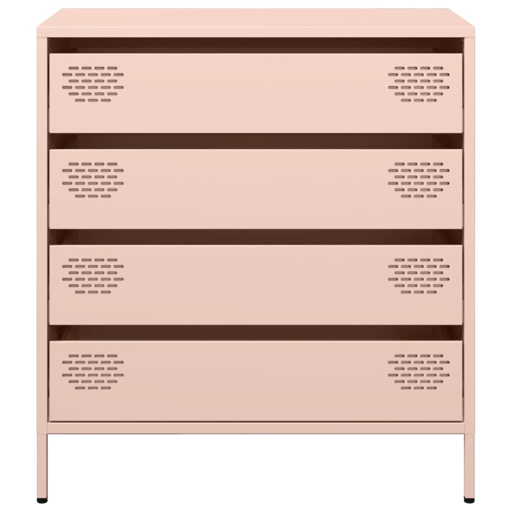 Dressoir 68x39x73,5 cm koudgewalst staal roze is nu te koop bij PeponiXL, paradijselijk wonen!