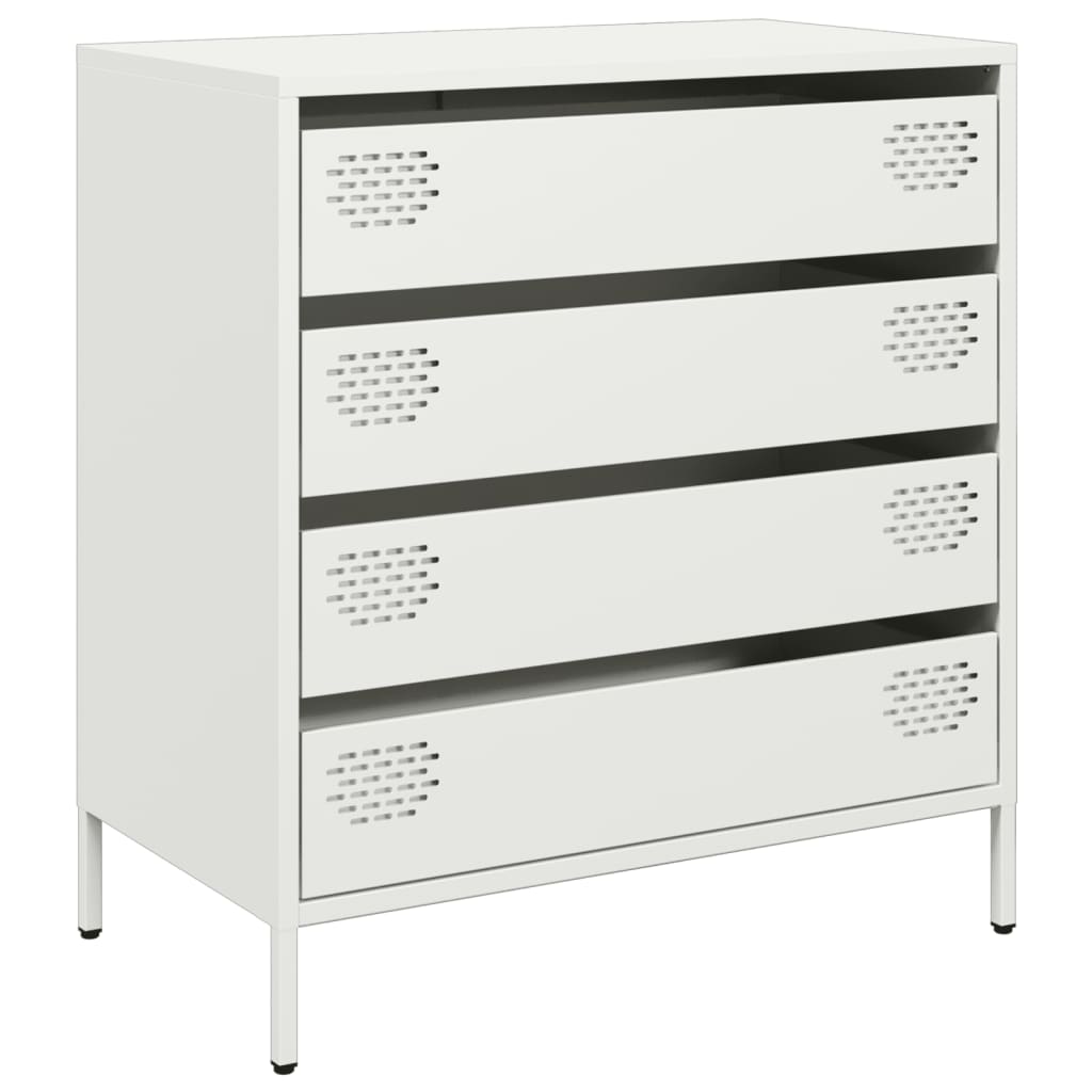 Dressoir 68x39x73,5 cm koudgewalst staal wit is nu te koop bij PeponiXL, paradijselijk wonen!