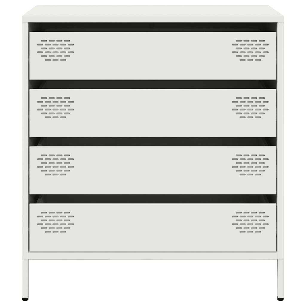 Dressoir 68x39x73,5 cm koudgewalst staal wit is nu te koop bij PeponiXL, paradijselijk wonen!
