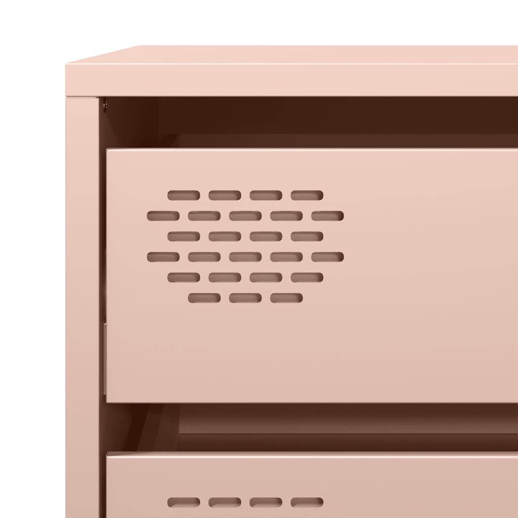 Dressoir 68x39x58,5 cm koudgewalst staal roze is nu te koop bij PeponiXL, paradijselijk wonen!
