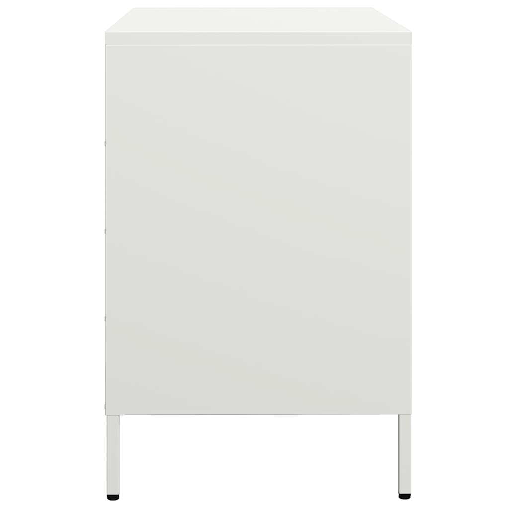 Dressoir 68x39x58,5 cm koudgewalst staal wit is nu te koop bij PeponiXL, paradijselijk wonen!