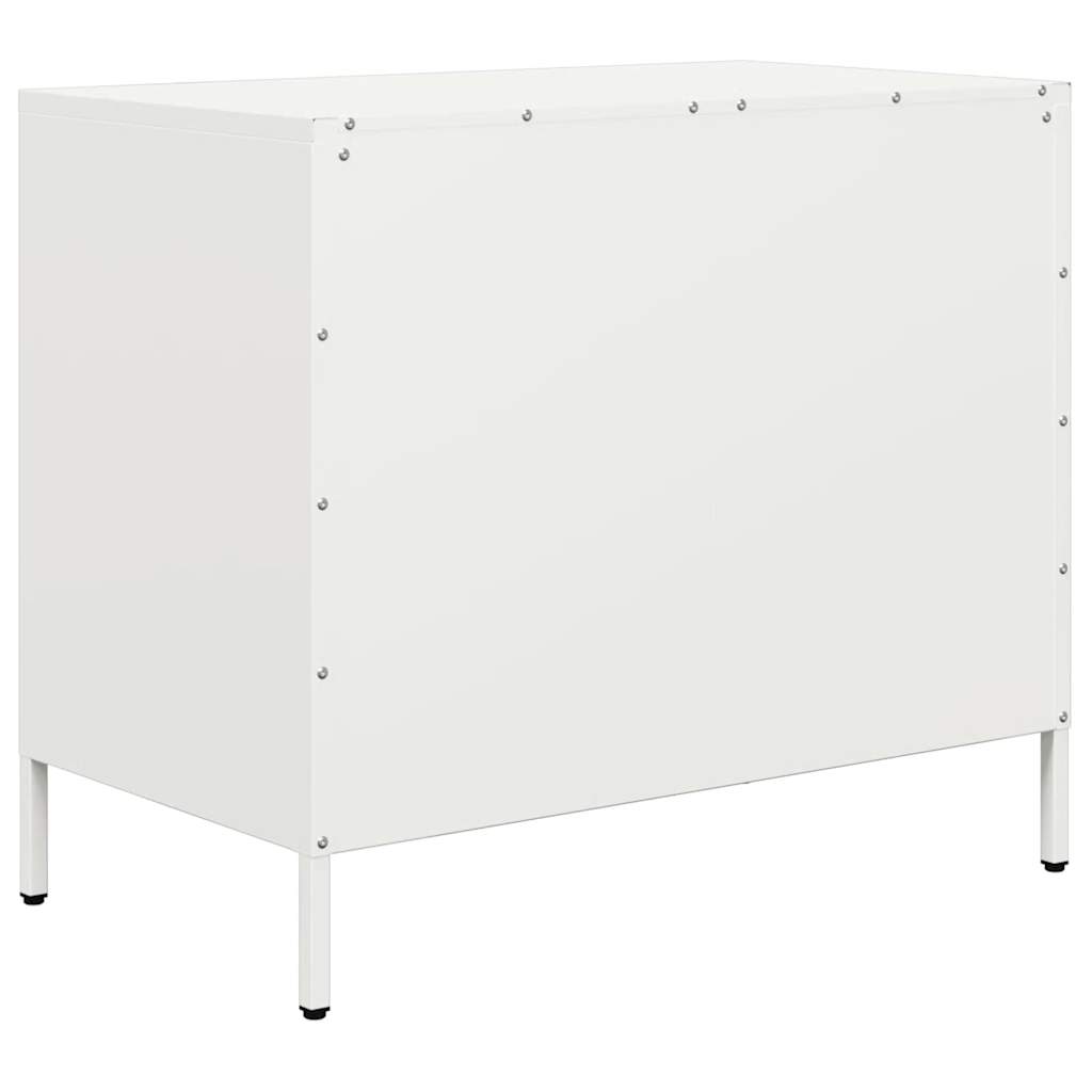Dressoir 68x39x58,5 cm koudgewalst staal wit is nu te koop bij PeponiXL, paradijselijk wonen!