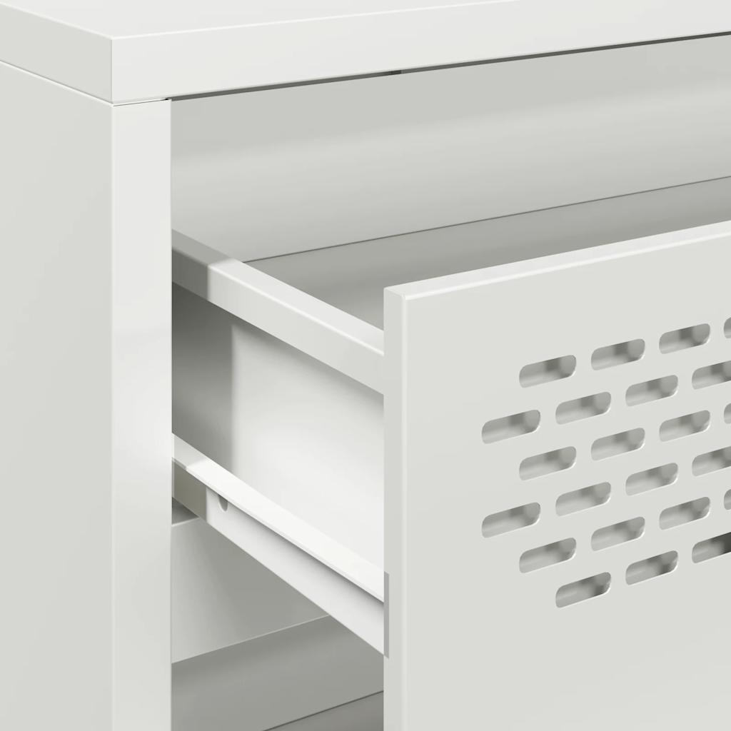 Dressoir 68x39x58,5 cm koudgewalst staal wit is nu te koop bij PeponiXL, paradijselijk wonen!