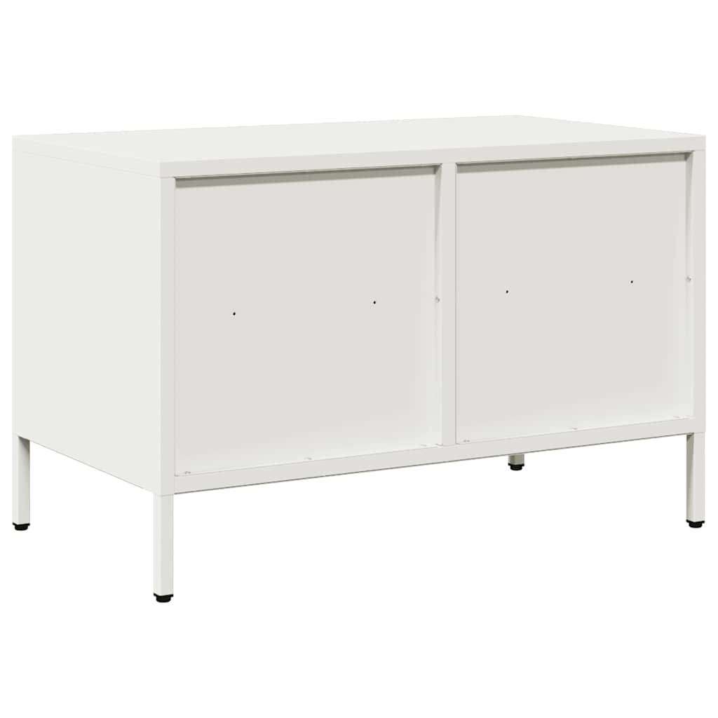 Tv-meubel 68x39x43,5 cm koudgewalst staal wit is nu te koop bij PeponiXL, paradijselijk wonen!