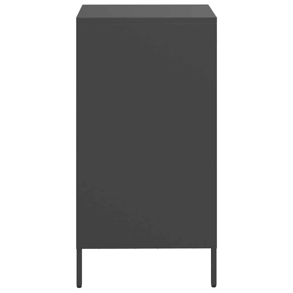 Dressoir 35x39x73,5 cm koudgewalst staal zwart is nu te koop bij PeponiXL, paradijselijk wonen!