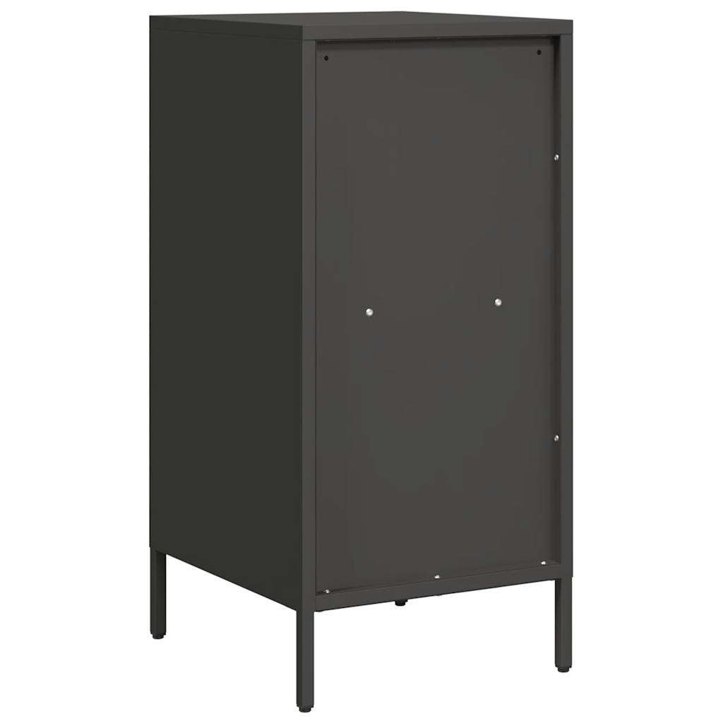 Dressoir 35x39x73,5 cm koudgewalst staal zwart is nu te koop bij PeponiXL, paradijselijk wonen!