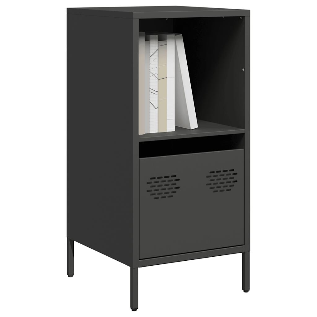 Dressoir 35x39x73,5 cm koudgewalst staal zwart is nu te koop bij PeponiXL, paradijselijk wonen!