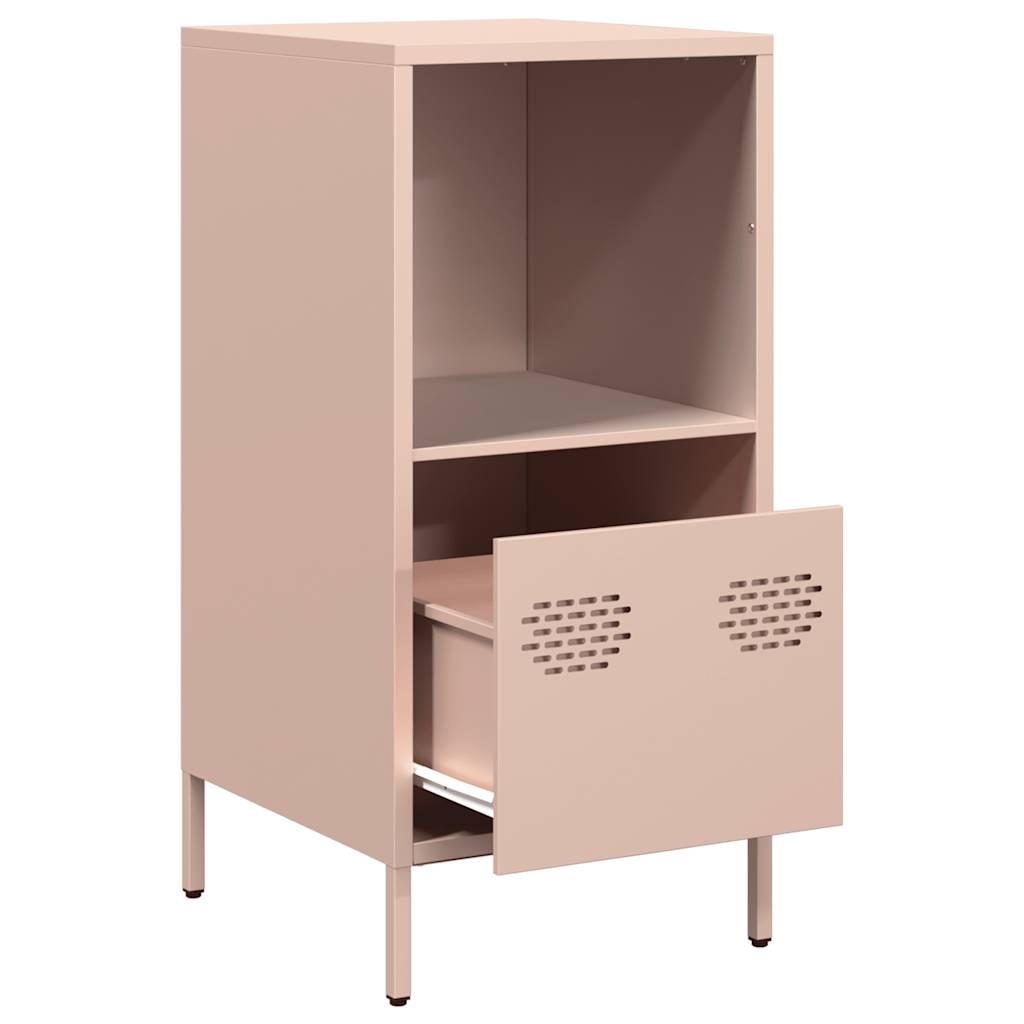 Dressoir 35x39x73,5 cm koudgewalst staal roze is nu te koop bij PeponiXL, paradijselijk wonen!