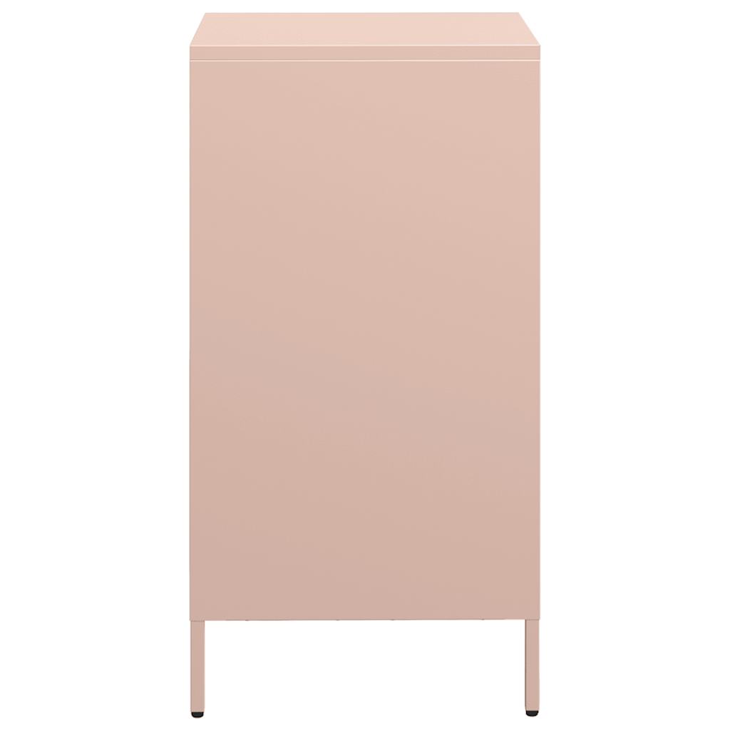 Dressoir 35x39x73,5 cm koudgewalst staal roze is nu te koop bij PeponiXL, paradijselijk wonen!