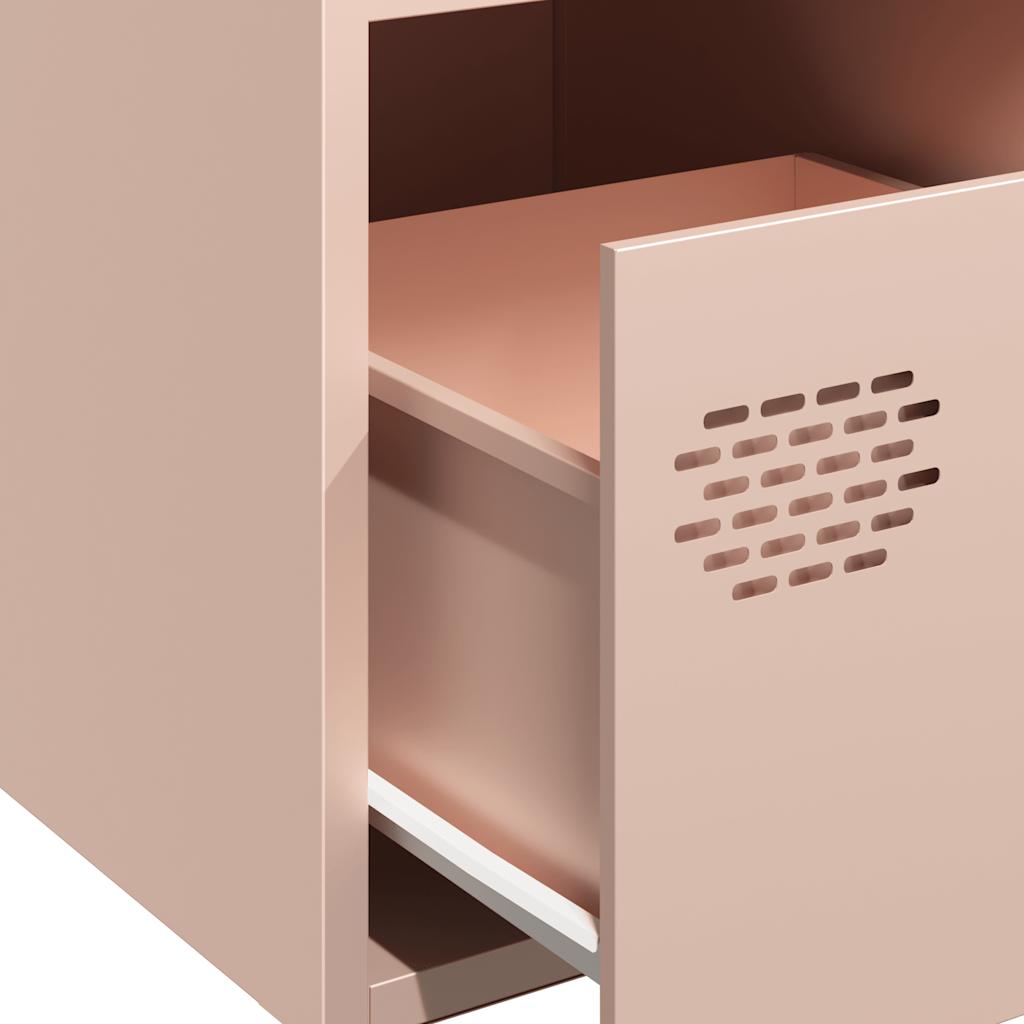 Dressoir 35x39x73,5 cm koudgewalst staal roze is nu te koop bij PeponiXL, paradijselijk wonen!