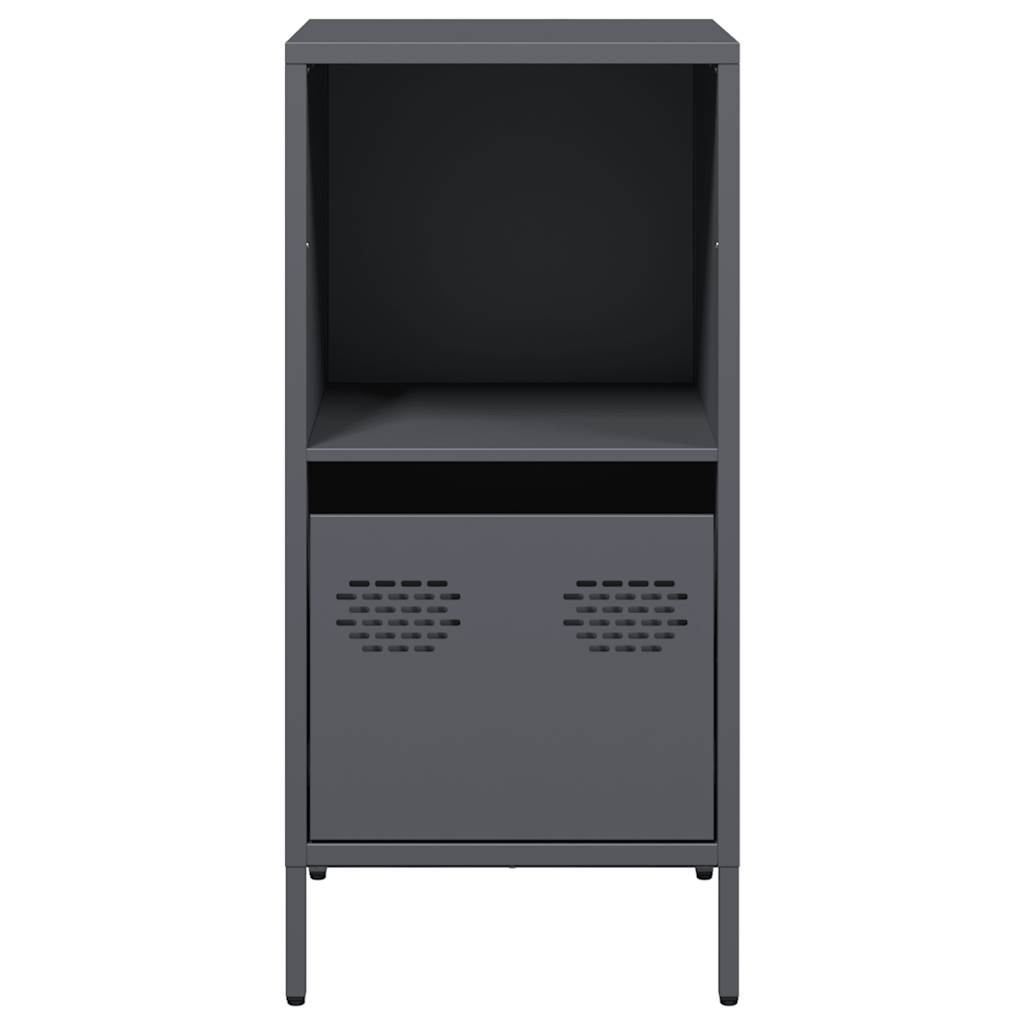 Dressoir 35x39x73,5 cm koudgewalst staal antracietkleurig is nu te koop bij PeponiXL, paradijselijk wonen!