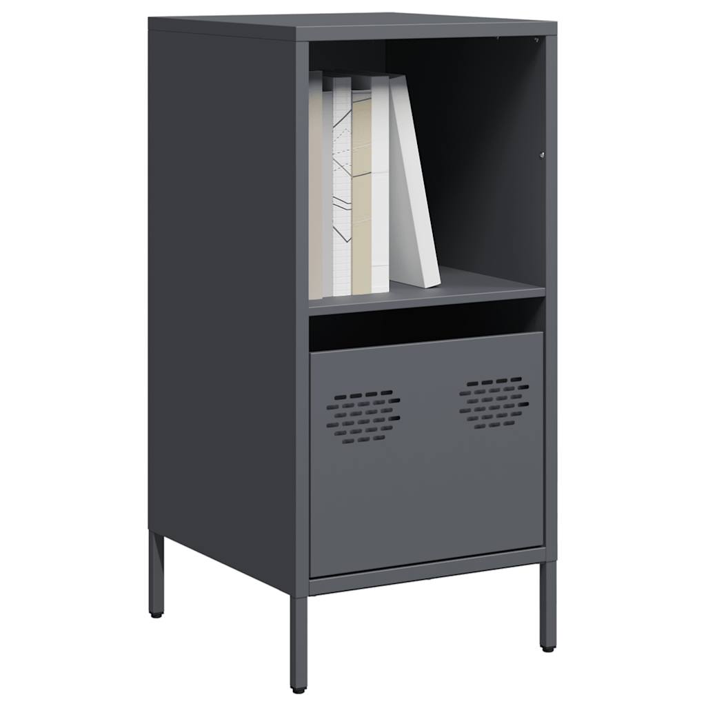 Dressoir 35x39x73,5 cm koudgewalst staal antracietkleurig is nu te koop bij PeponiXL, paradijselijk wonen!