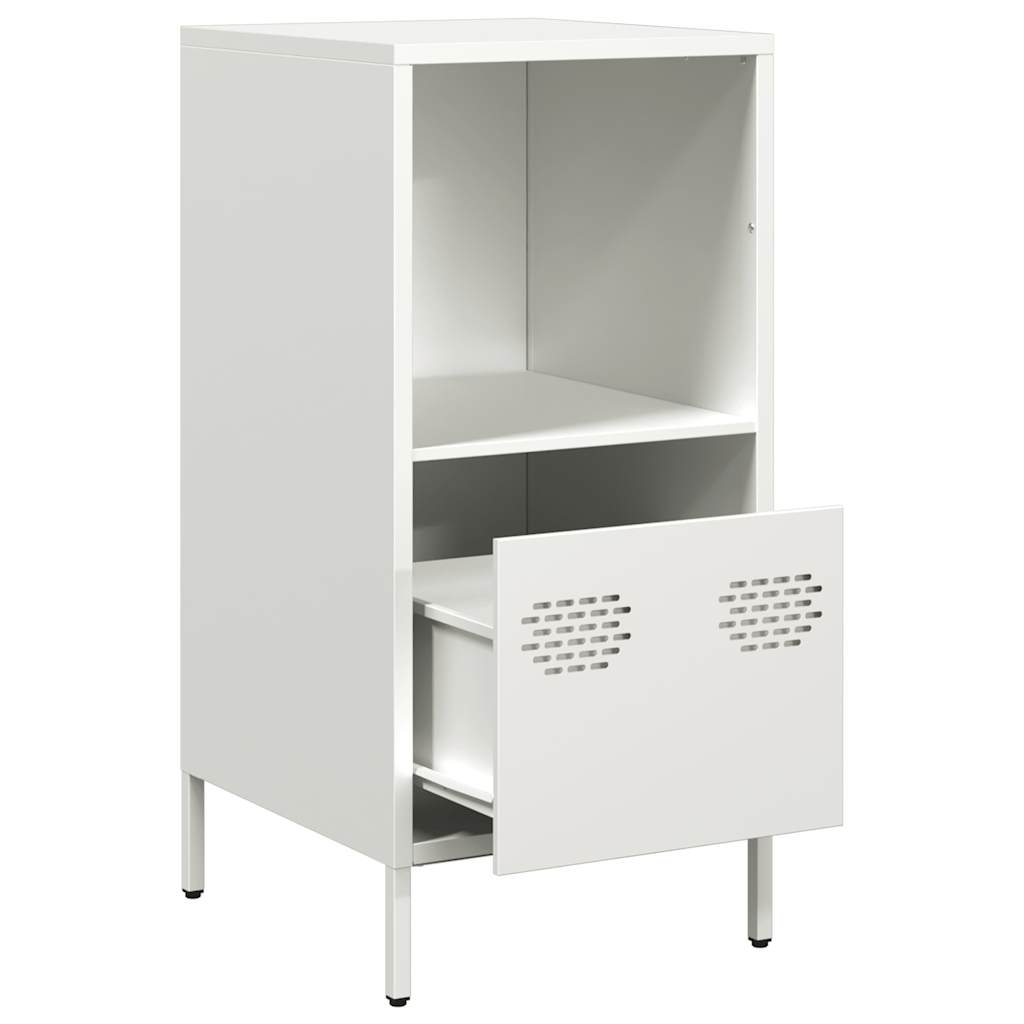 Dressoir 35x39x73,5 cm koudgewalst staal wit is nu te koop bij PeponiXL, paradijselijk wonen!