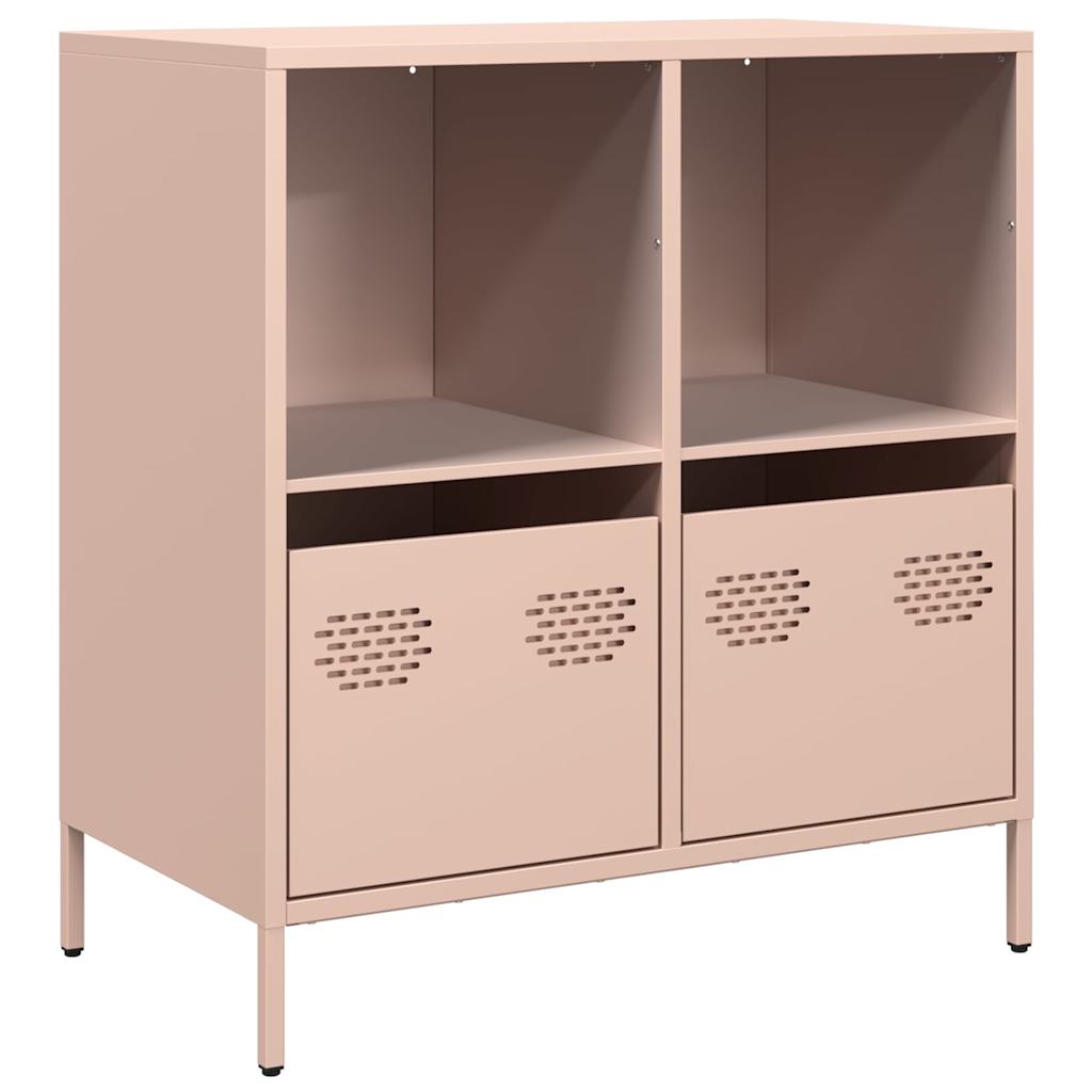 Dressoir 68x39x73,5 cm koudgewalst staal roze is nu te koop bij PeponiXL, paradijselijk wonen!