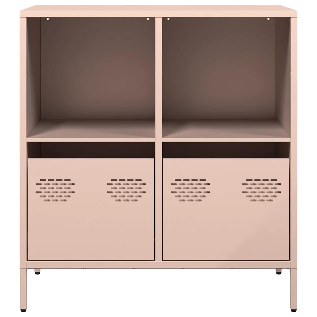 Dressoir 68x39x73,5 cm koudgewalst staal roze is nu te koop bij PeponiXL, paradijselijk wonen!