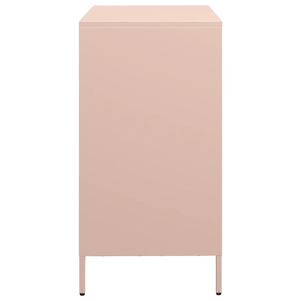 Dressoir 68x39x73,5 cm koudgewalst staal roze is nu te koop bij PeponiXL, paradijselijk wonen!