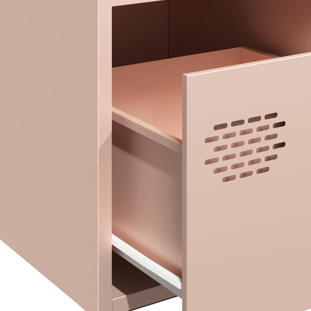Dressoir 68x39x73,5 cm koudgewalst staal roze is nu te koop bij PeponiXL, paradijselijk wonen!