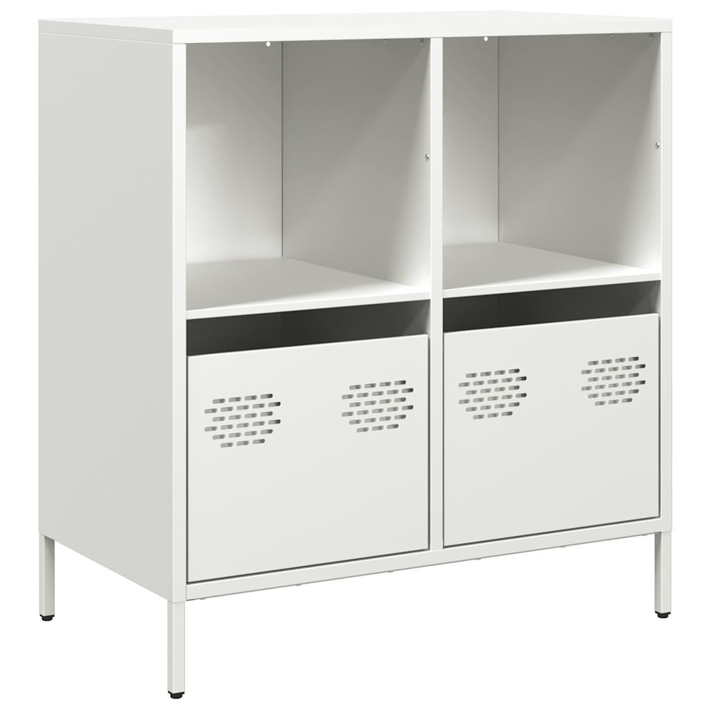 Dressoir 68x39x73,5 cm koudgewalst staal wit is nu te koop bij PeponiXL, paradijselijk wonen!