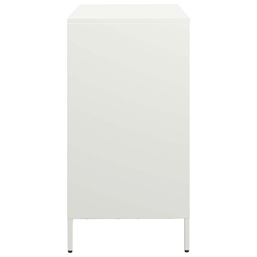 Dressoir 68x39x73,5 cm koudgewalst staal wit is nu te koop bij PeponiXL, paradijselijk wonen!