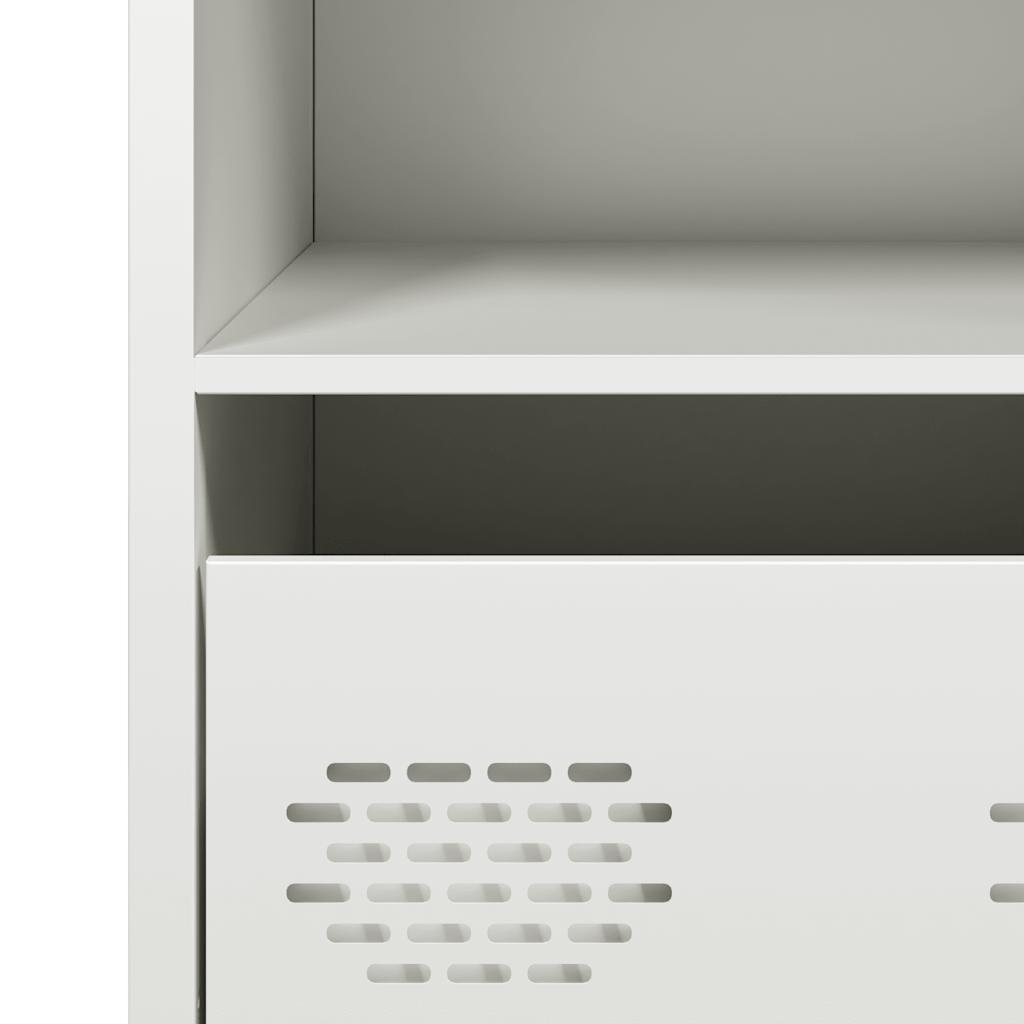 Dressoir 68x39x73,5 cm koudgewalst staal wit is nu te koop bij PeponiXL, paradijselijk wonen!