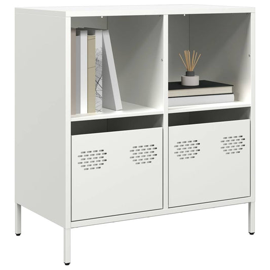 Dressoir 68x39x73,5 cm koudgewalst staal wit is nu te koop bij PeponiXL, paradijselijk wonen!