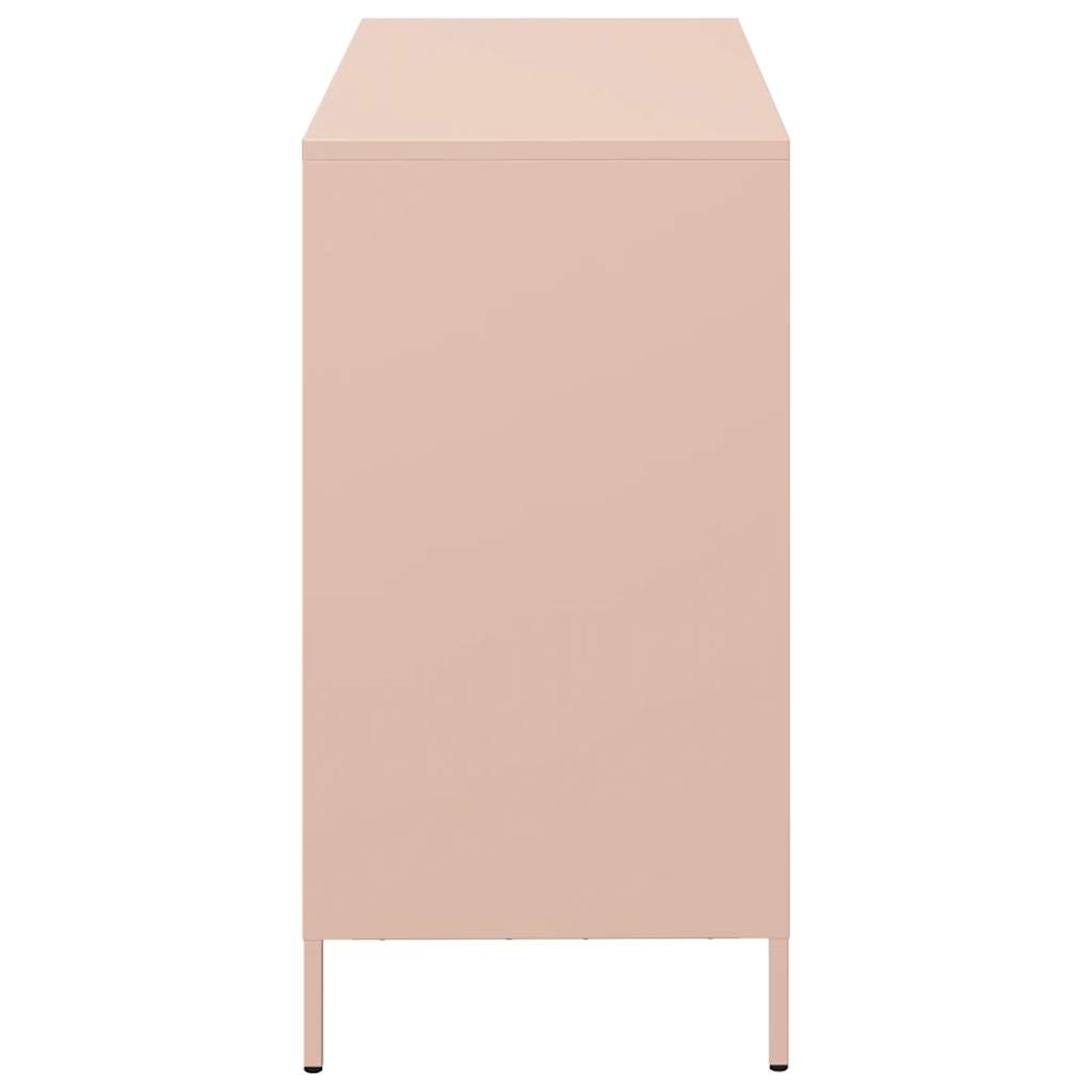 Dressoir 101,5x39x73,5 cm koudgewalst staal roze is nu te koop bij PeponiXL, paradijselijk wonen!