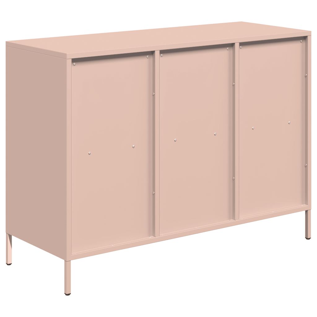 Dressoir 101,5x39x73,5 cm koudgewalst staal roze is nu te koop bij PeponiXL, paradijselijk wonen!