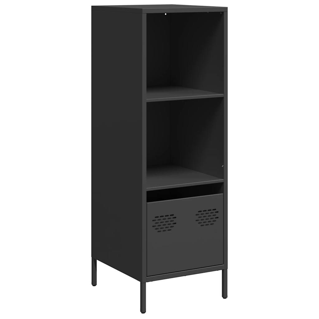 Hoge kast 35x39x103,5 cm staal zwart is nu te koop bij PeponiXL, paradijselijk wonen!