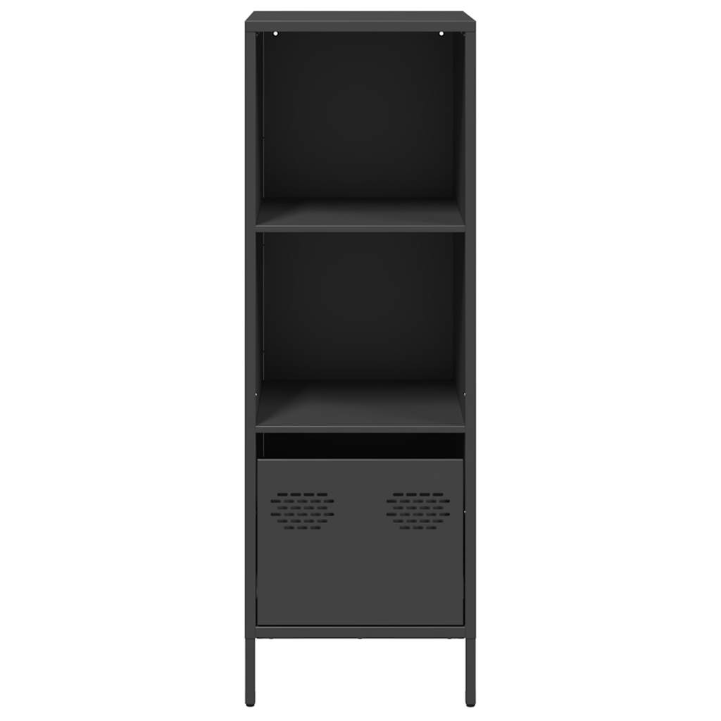 Hoge kast 35x39x103,5 cm staal zwart is nu te koop bij PeponiXL, paradijselijk wonen!
