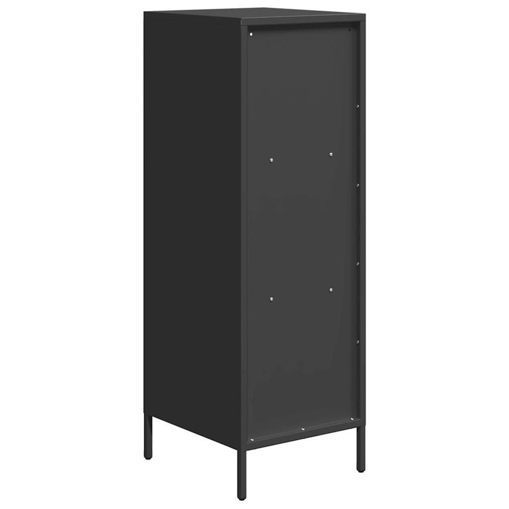 Hoge kast 35x39x103,5 cm staal zwart is nu te koop bij PeponiXL, paradijselijk wonen!