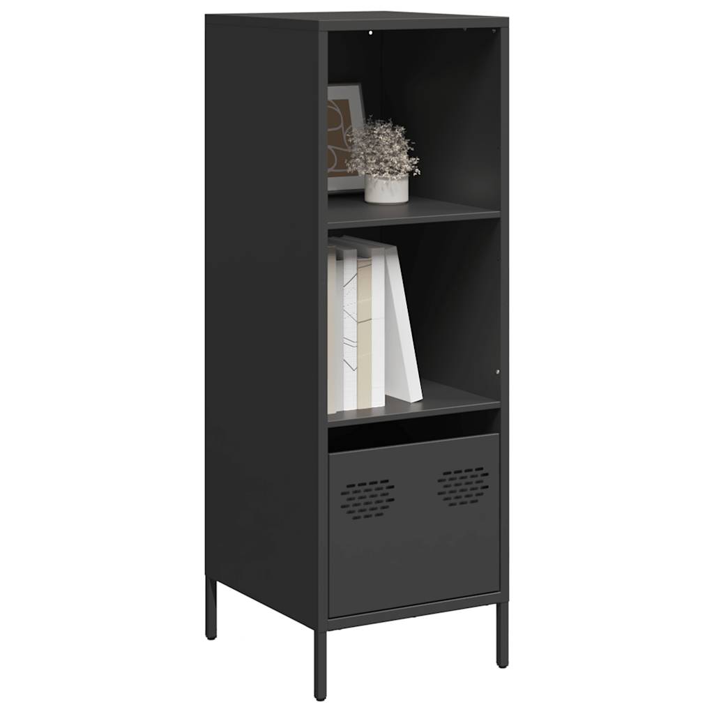 Hoge kast 35x39x103,5 cm staal zwart is nu te koop bij PeponiXL, paradijselijk wonen!