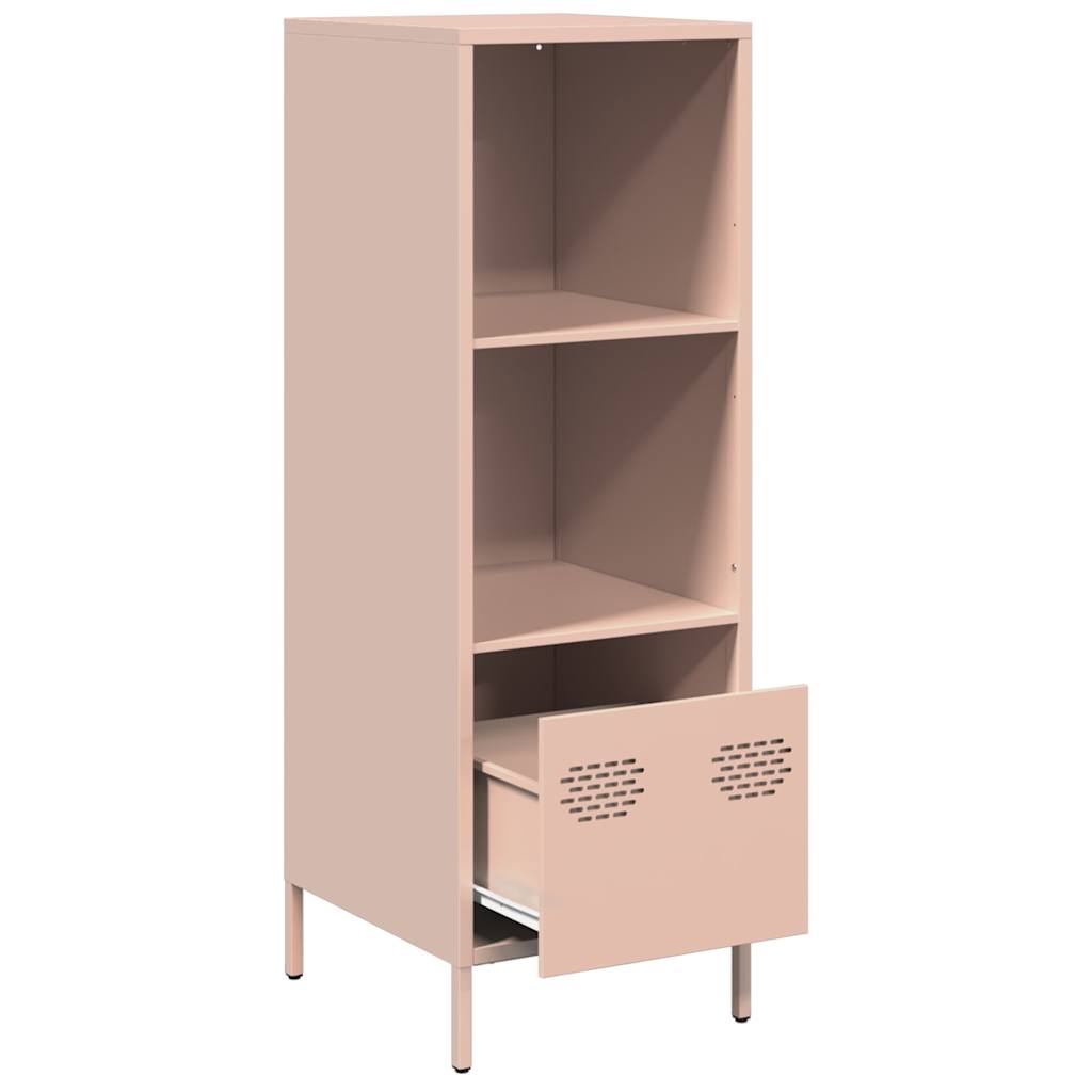 Hoge kast 35x39x103,5 cm staal roze is nu te koop bij PeponiXL, paradijselijk wonen!