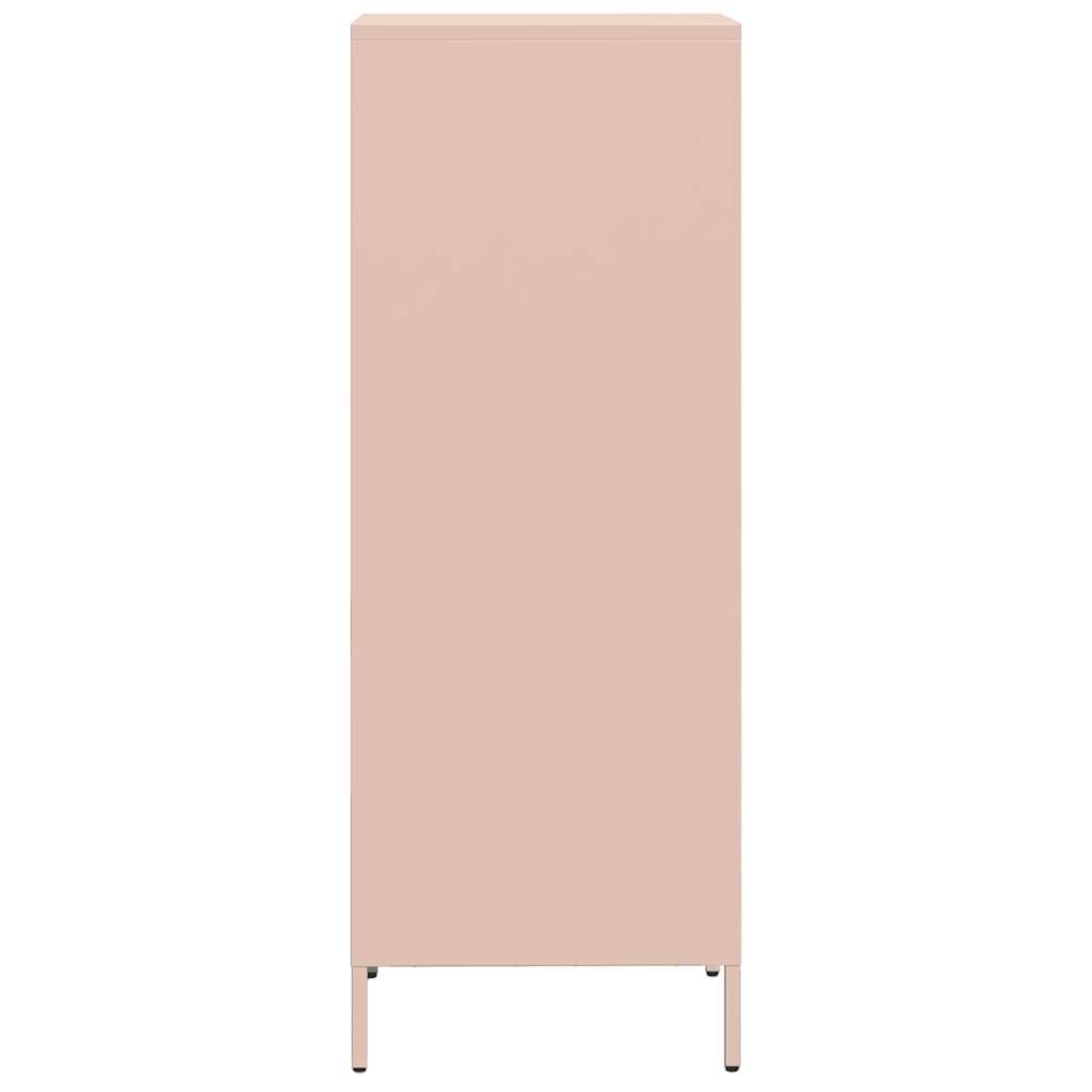 Hoge kast 35x39x103,5 cm staal roze is nu te koop bij PeponiXL, paradijselijk wonen!
