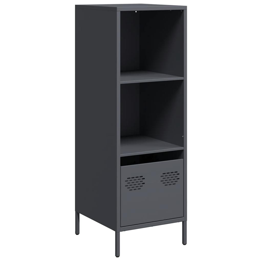 Hoge kast 35x39x103,5 cm staal antracietkleurig is nu te koop bij PeponiXL, paradijselijk wonen!