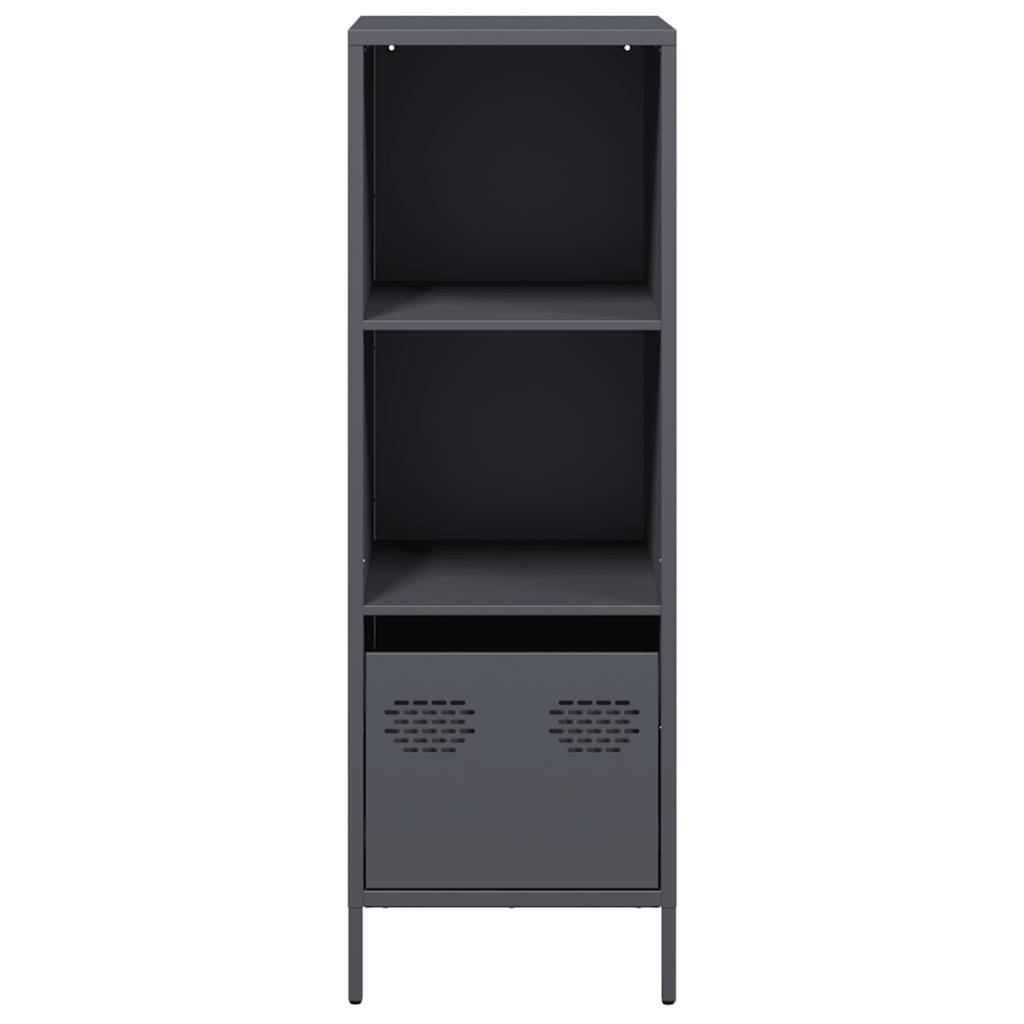 Hoge kast 35x39x103,5 cm staal antracietkleurig is nu te koop bij PeponiXL, paradijselijk wonen!