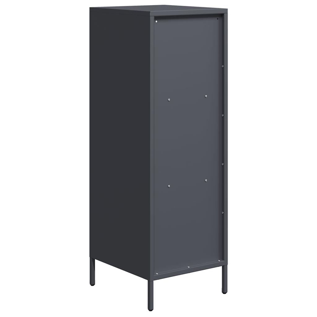 Hoge kast 35x39x103,5 cm staal antracietkleurig is nu te koop bij PeponiXL, paradijselijk wonen!