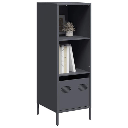 Hoge kast 35x39x103,5 cm staal antracietkleurig is nu te koop bij PeponiXL, paradijselijk wonen!