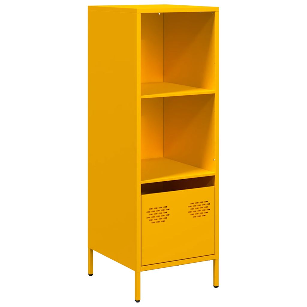 Hoge kast 35x39x103,5 cm staal mosterdgeel is nu te koop bij PeponiXL, paradijselijk wonen!