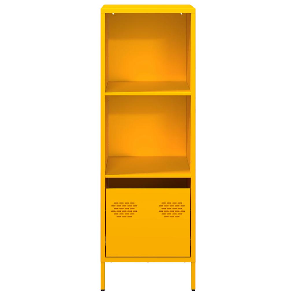 Hoge kast 35x39x103,5 cm staal mosterdgeel is nu te koop bij PeponiXL, paradijselijk wonen!